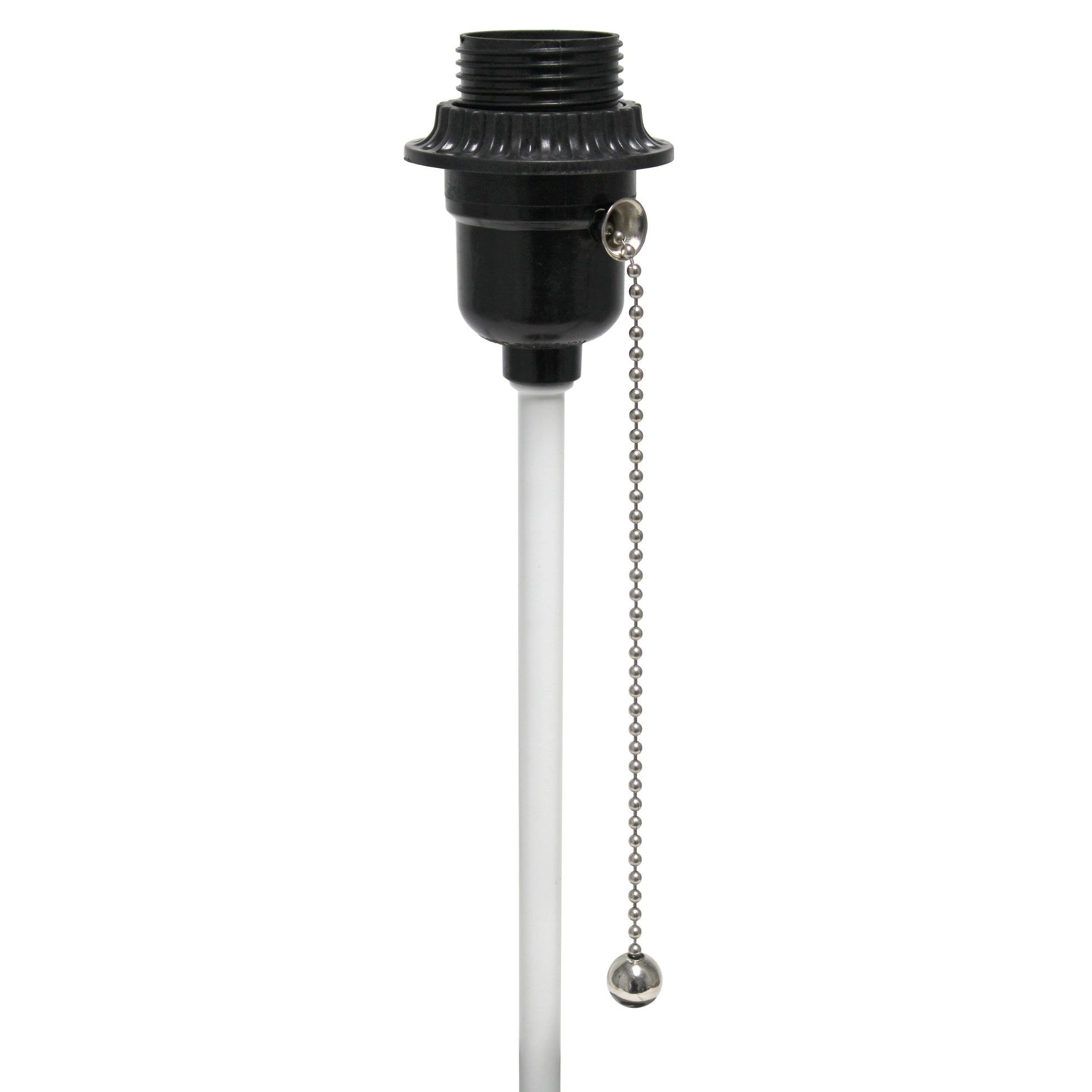 All The Rages Simple Designs White Hammered Metal Organizer Table Lamp With USB Charging Port & Gray Fabric Shade