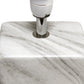 All The Rages Simple Designs White Marbled Ceramic Table Lamp With Black Fabric Shade
