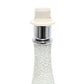All The Rages Simple Designs White Mosaic Tiled Glass Genie Table Lamp With White Fabric Shade