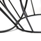 All The Rages Simple Designs White On Black Geometrically Wired Table Lamp