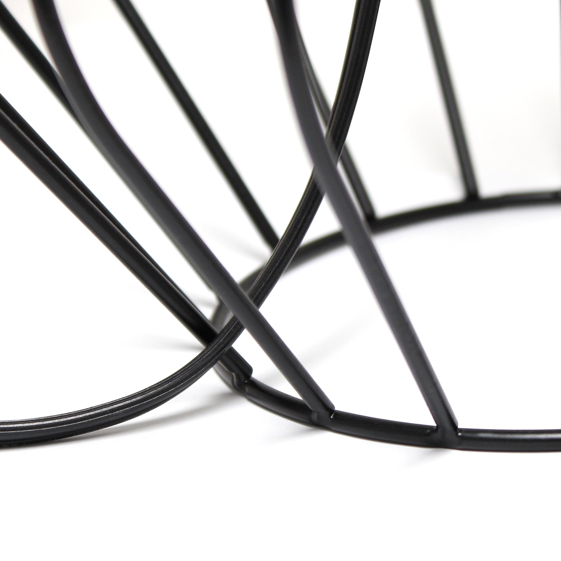 All The Rages Simple Designs White On Black Geometrically Wired Table Lamp