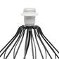 All The Rages Simple Designs White On Black Geometrically Wired Table Lamp