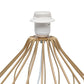 All The Rages Simple Designs White On Copper Geometrically Wired Table Lamp