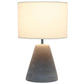 All The Rages Simple Designs White Pinnacle Concrete Table Lamp