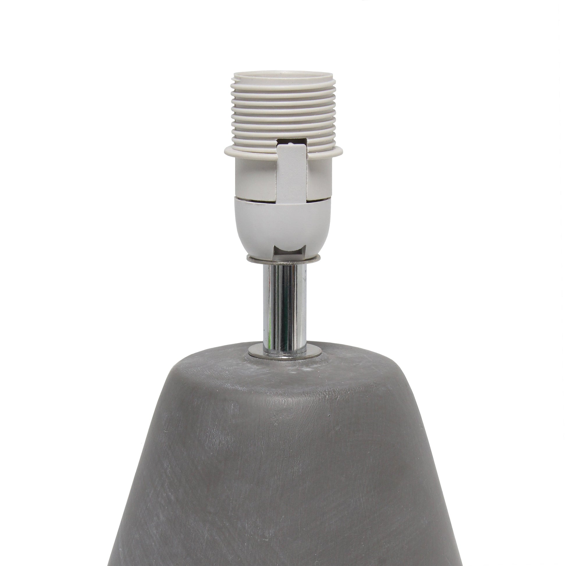 All The Rages Simple Designs White Pinnacle Concrete Table Lamp