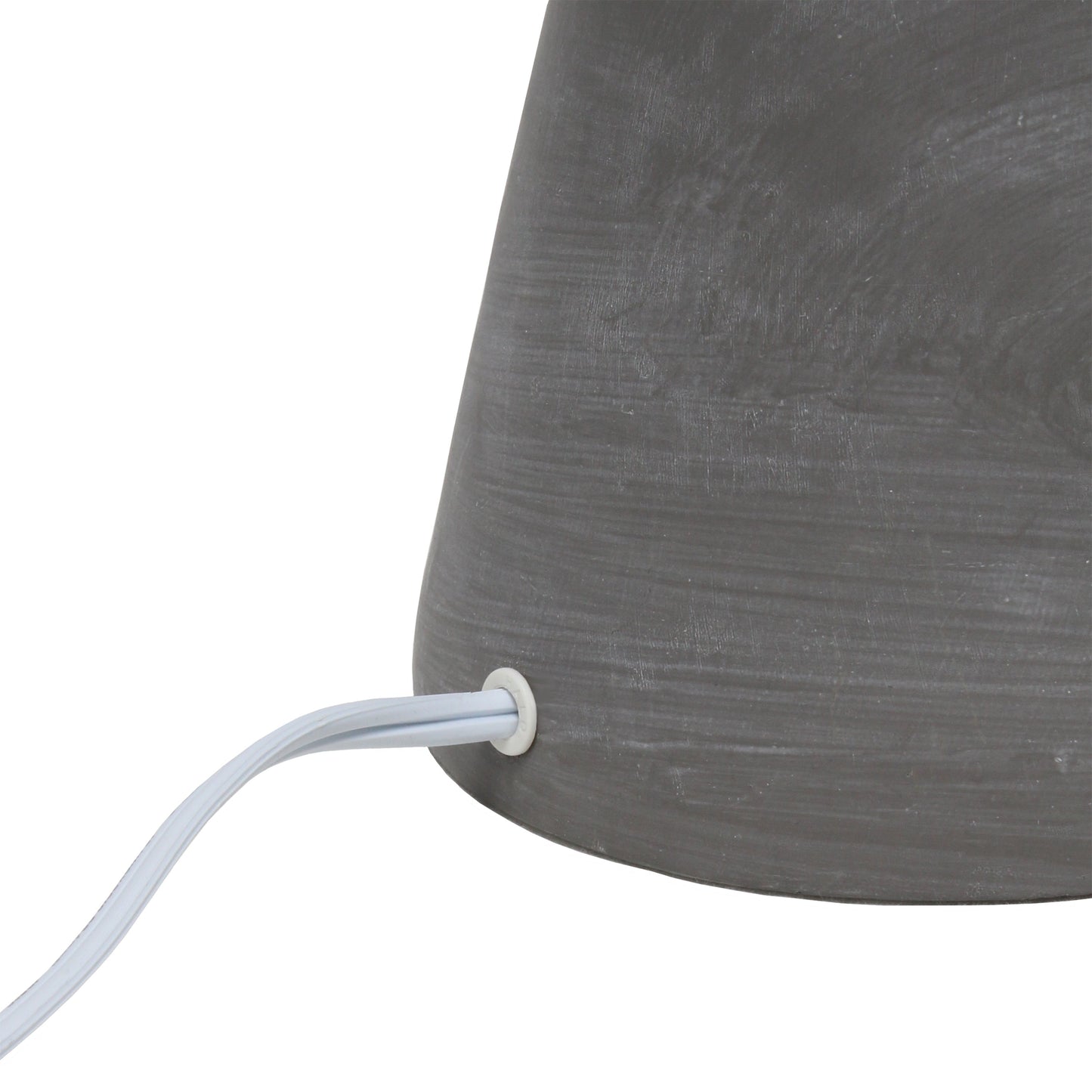All The Rages Simple Designs White Pinnacle Concrete Table Lamp