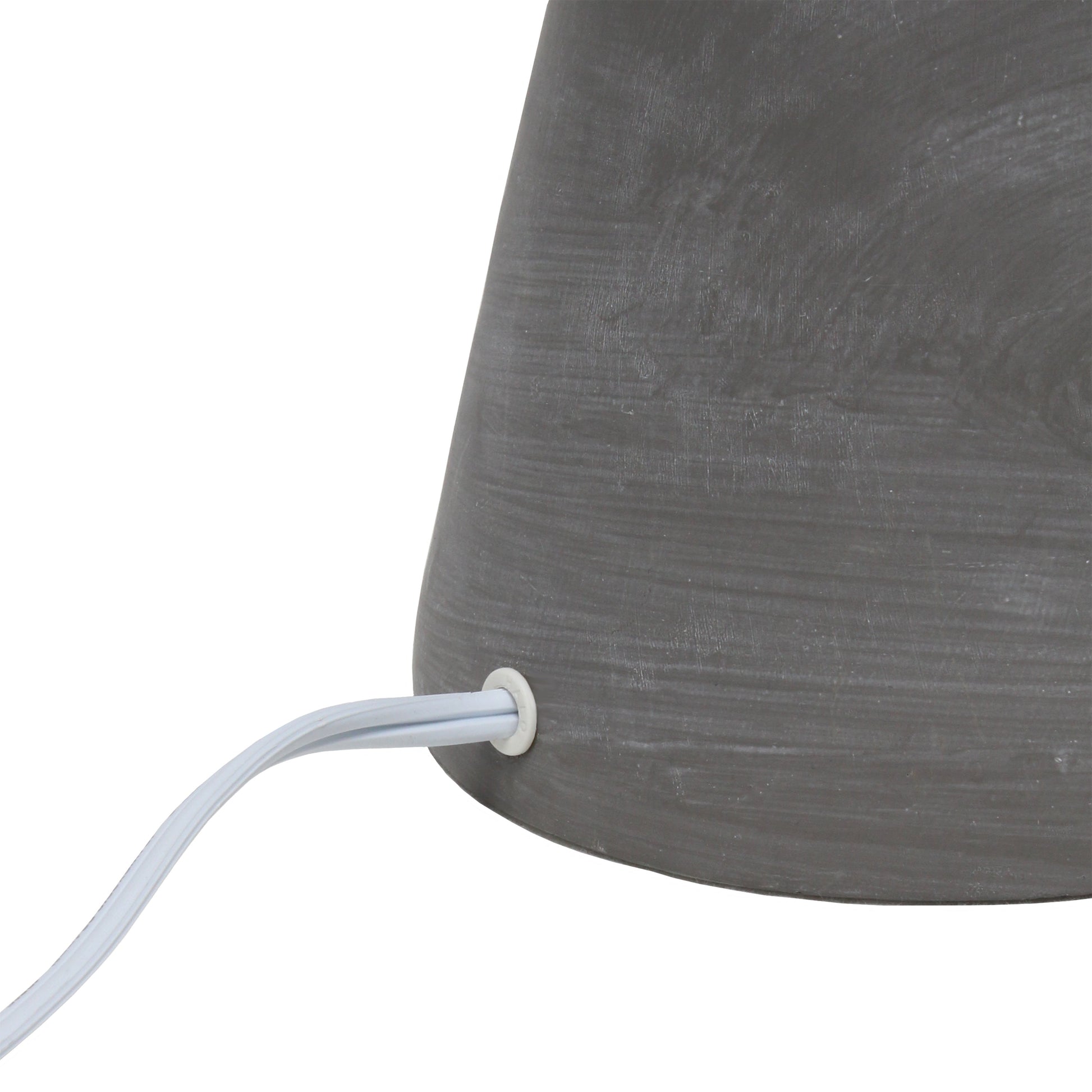 All The Rages Simple Designs White Pinnacle Concrete Table Lamp