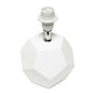 All The Rages Simple Designs White Round Prism Mini Table Lamp With Matching Fabric Shade