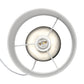 All The Rages Simple Designs White & Silver 2-Toned Basics Table Lamp