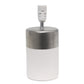 All The Rages Simple Designs White & Silver 2-Toned Basics Table Lamp