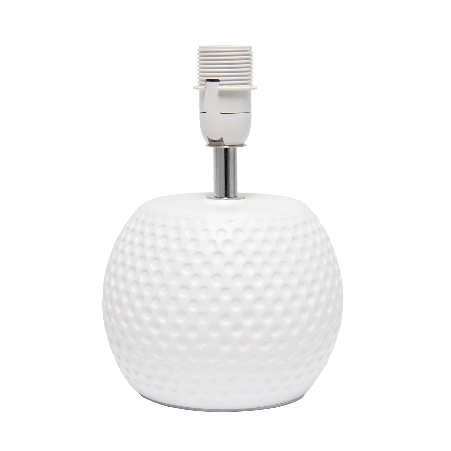 All The Rages Simple Designs White Studded Texture Ceramic Table Lamp With Blue Shade