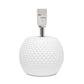 All The Rages Simple Designs White Studded Texture Ceramic Table Lamp With Green Shade