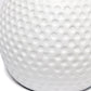 All The Rages Simple Designs White Studded Texture Ceramic Table Lamp With White Shade