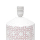 All The Rages Simple Designs White & Tan Flowers Prints Table Lamp
