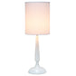 All The Rages Simple Designs White Traditional Candlestick Table Lamp