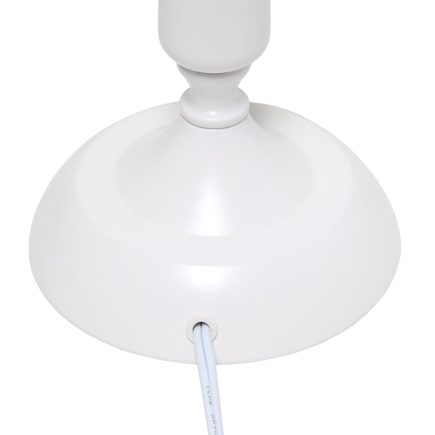 All The Rages Simple Designs White Traditional Candlestick Table Lamp