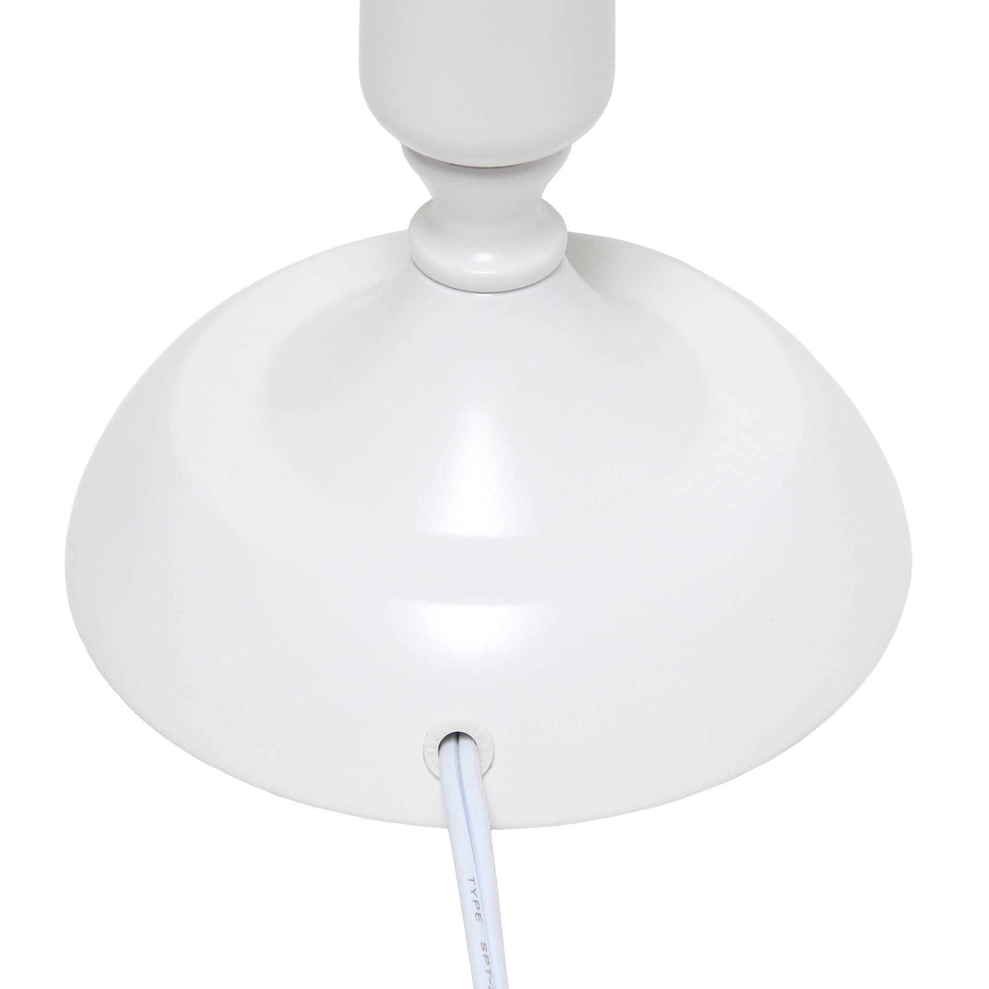 All The Rages Simple Designs White Traditional Candlestick Table Lamp