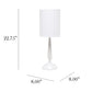 All The Rages Simple Designs White Traditional Candlestick Table Lamp