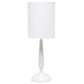 All The Rages Simple Designs White Traditional Candlestick Table Lamp