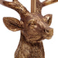 All The Rages Simple Designs Woodland 17" Tall Rustic Antler Copper Deer Table Lamp With Tapered White Fabric Shade