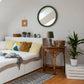 All The Rages Simple Designs Woodland 20" Polyresin Brown & White Night Owl Novelty Table Lamp With Green Tapered Drum Fabric Shade
