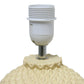 All The Rages Simple Designs Yellow 20" Ceramic Purled Texture Table Lamp With White Fabric Drum Shade
