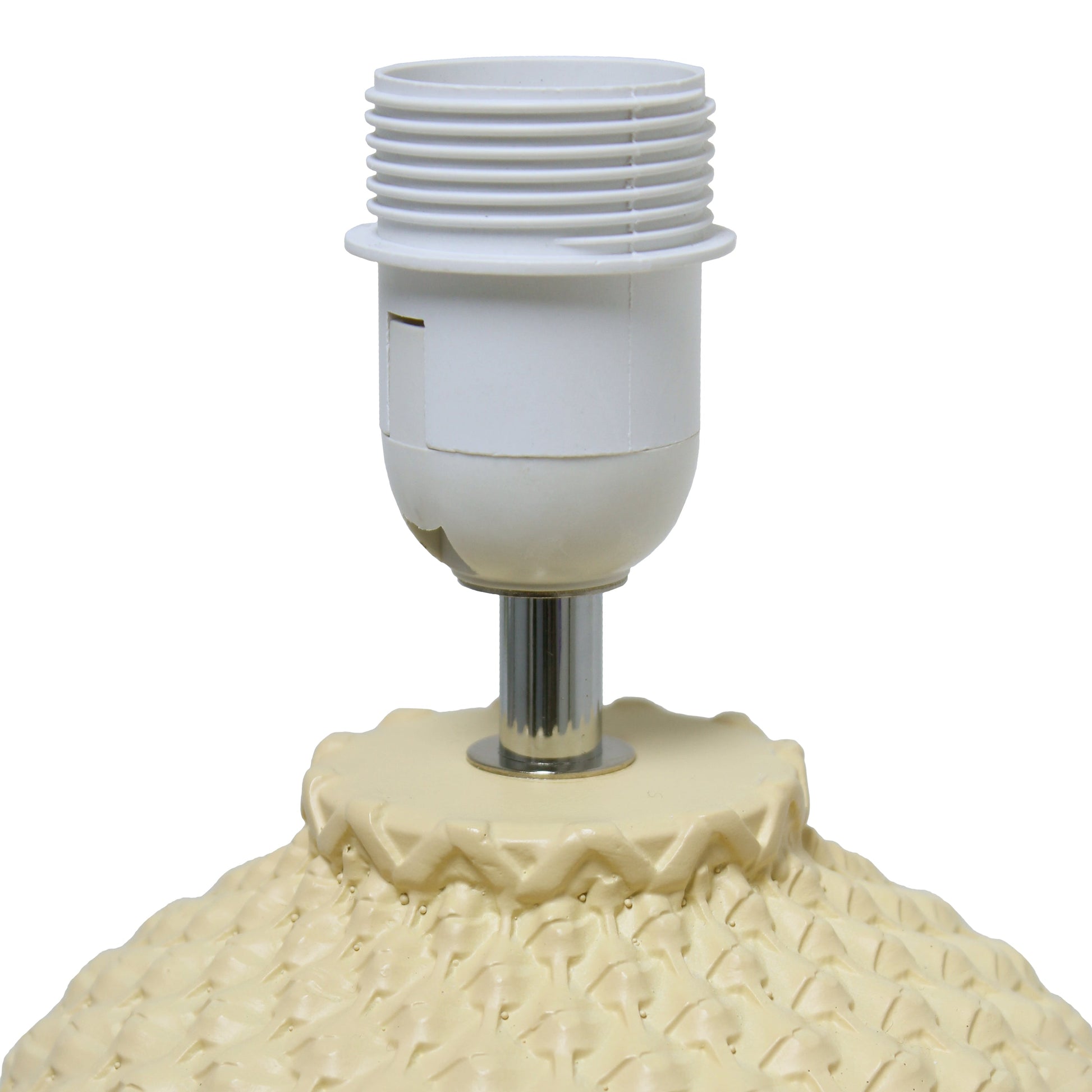 All The Rages Simple Designs Yellow 20" Ceramic Purled Texture Table Lamp With White Fabric Drum Shade