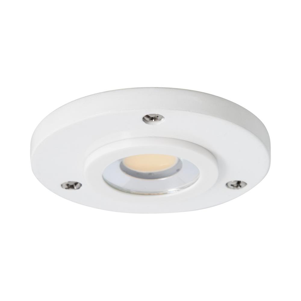 Amax Lighting 1-Light LED 12V Aluminum Engine White Puck Light