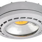 Amax Lighting 1-Light LED 12V Plastic Engine Nickel Puck Light