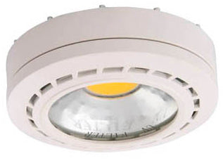 Amax Lighting 1-Light LED 12V Plastic Engine White Puck Light