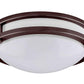 Amax Lighting 10" 15W LED Dimmable Bronze Flush Mount Lighting