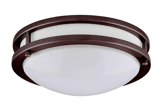 Amax Lighting 10" 15W LED Dimmable Bronze Flush Mount Lighting