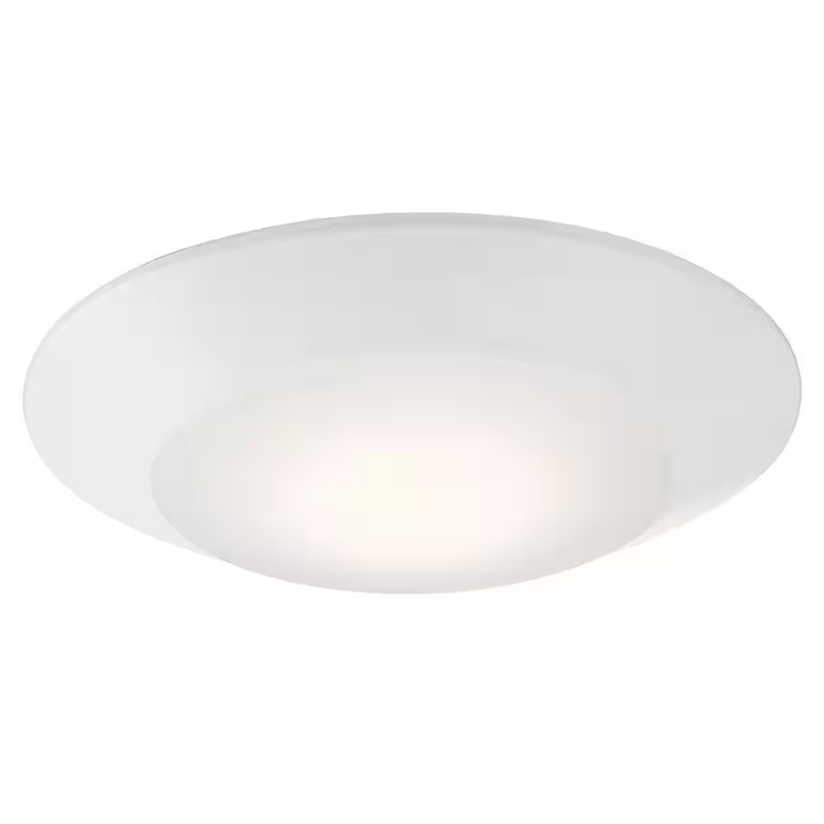 Amax Lighting 11" 20W 120V Integrated LED Frosted Lens Nickel Flush Mount Disc Light