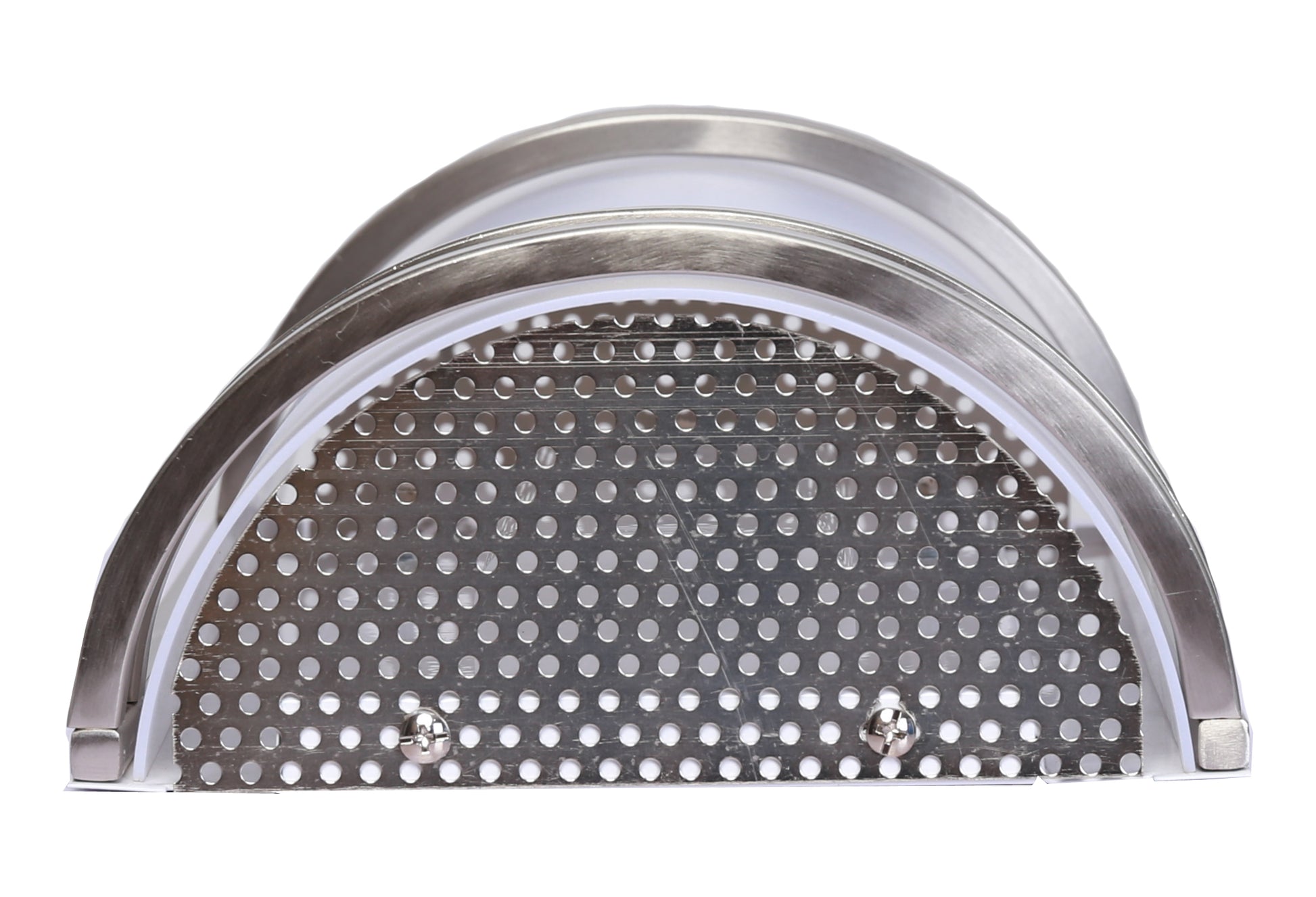 Amax Lighting 15W LED Half Cylinder Milky White Diffuser Brushed Nickel Wall Sconce