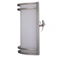 Amax Lighting 15W LED Integrated Steel Housing Milky White Diffuser Brushed Nickel Wall Sconce