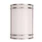Amax Lighting 15W LED Integrated Steel Housing Milky White Diffuser Brushed Nickel Wall Sconce
