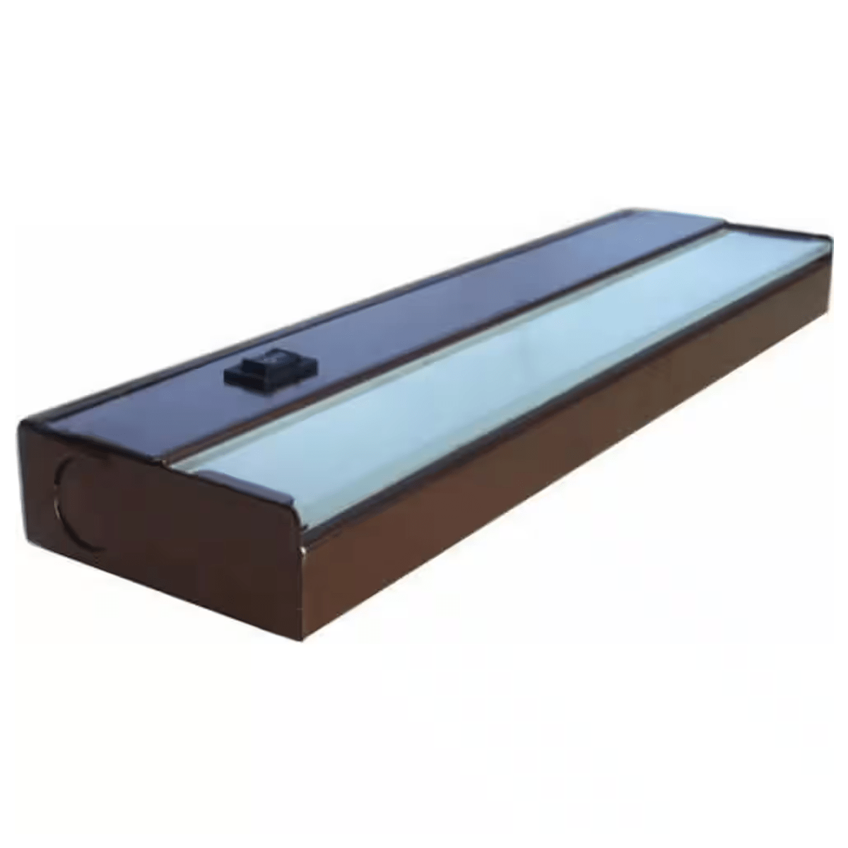 Amax Lighting 20" 8W 3000K LED Metal Housing Frosted Glass Diffuser Bronze Under Cabinet Lighting