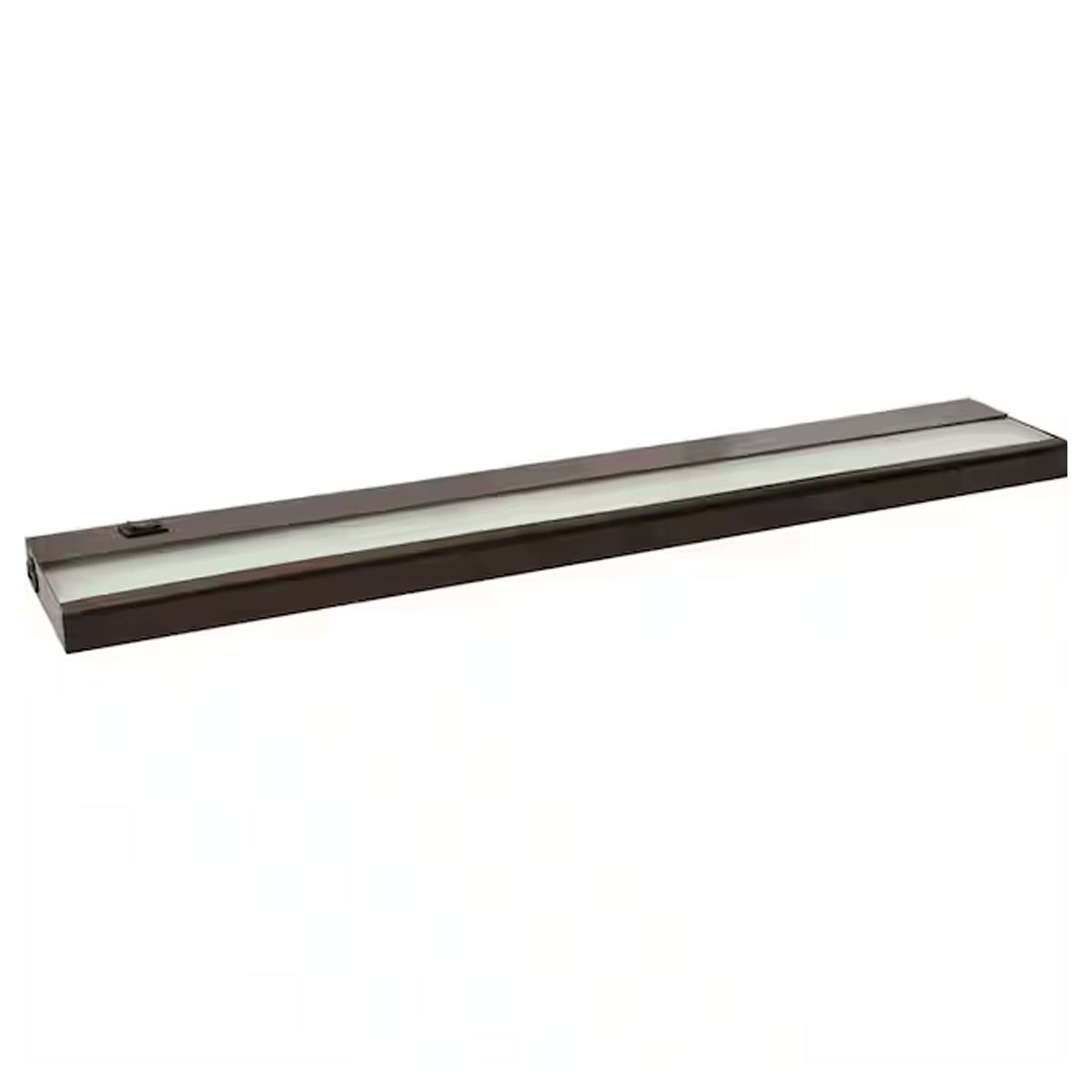 Amax Lighting 24" 9W LED High/Low Dimmable Bronze Steel Enclosure Frosted Glass Diffuser Under Cabinet Lighting