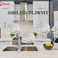 Amax Lighting 3-Light LED 12W 120V Dimmable White Puck Light