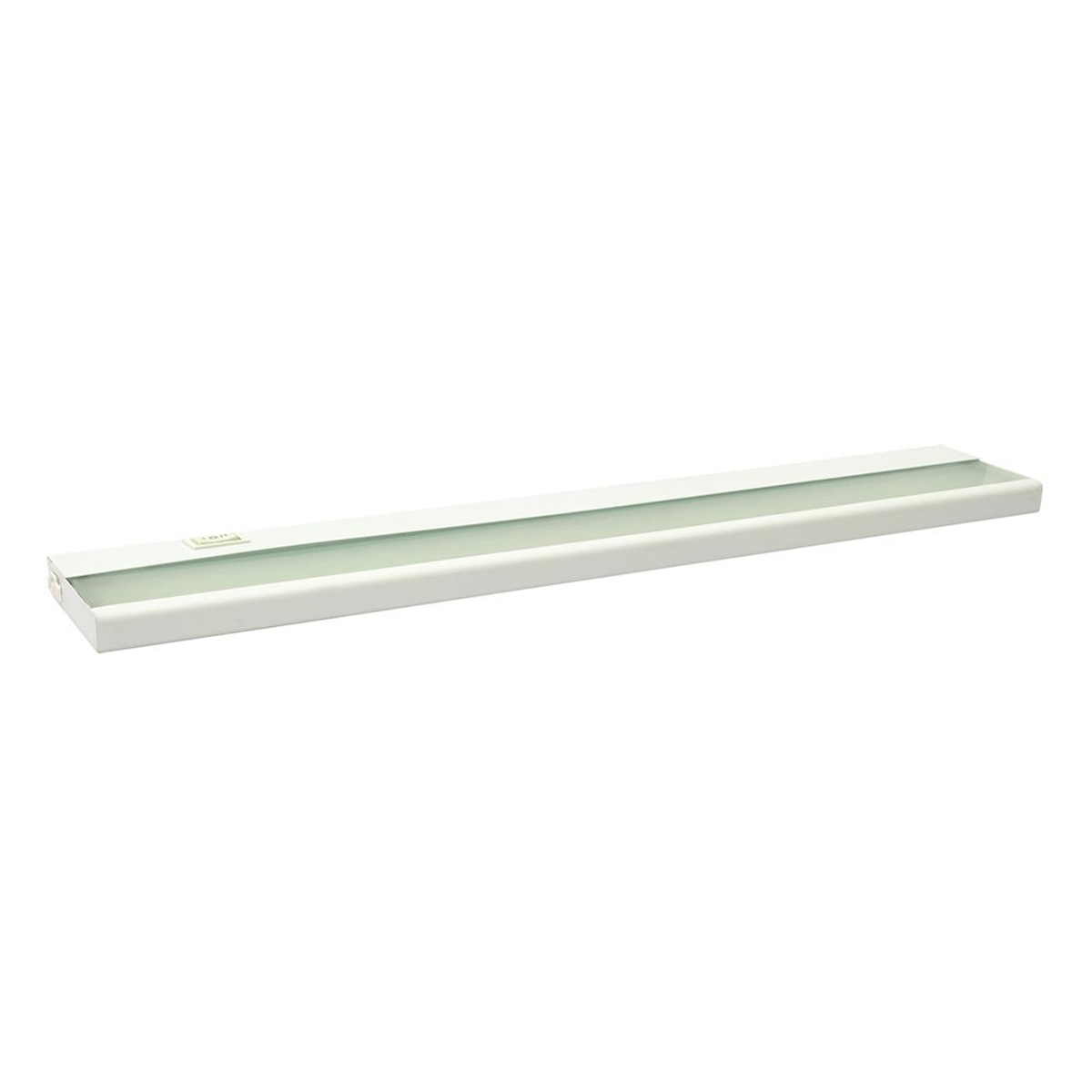Amax Lighting 33" 9W LED High/Low Dimmable White Steel Enclosure Frosted Glass Diffuser Under Cabinet Lighting
