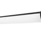 Amax Lighting 48" LED Milky White Diffuser Brushed Nickel Wall Sconce