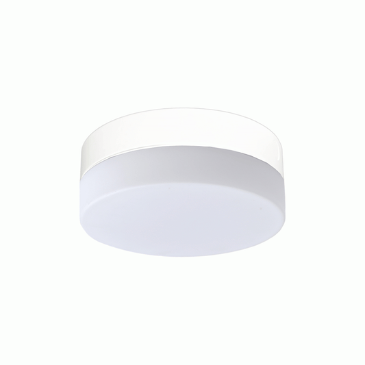 Amax Lighting 9" LED Metal Construction Glass Diffuser White Flush Mount Lighting