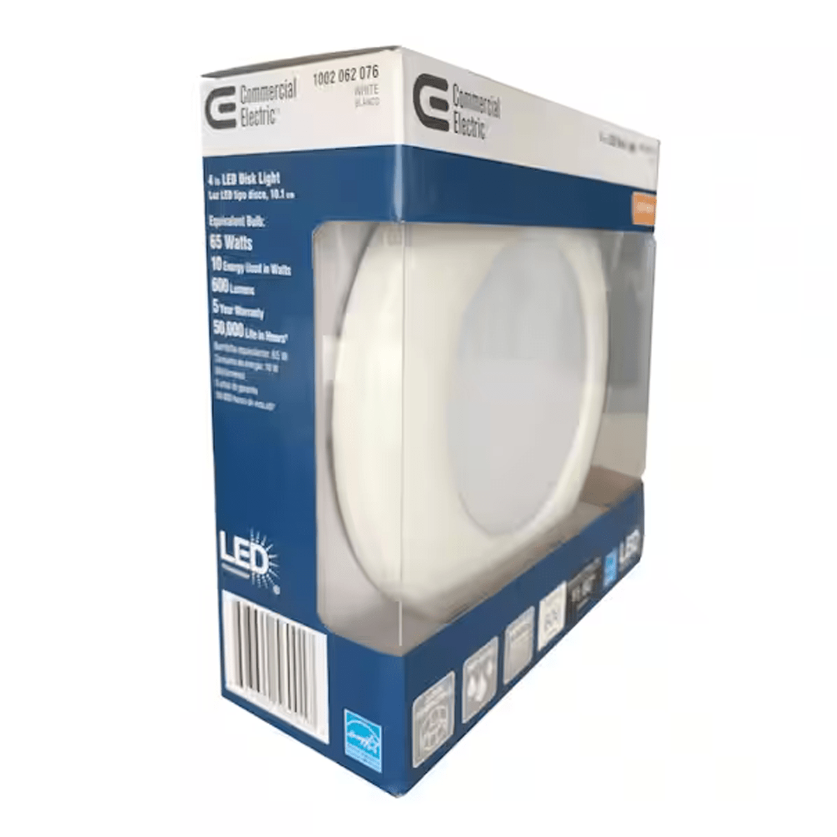 Amax Lighting LED-SM4DL/WT 4" LED White Opal Diffuser Disc Light