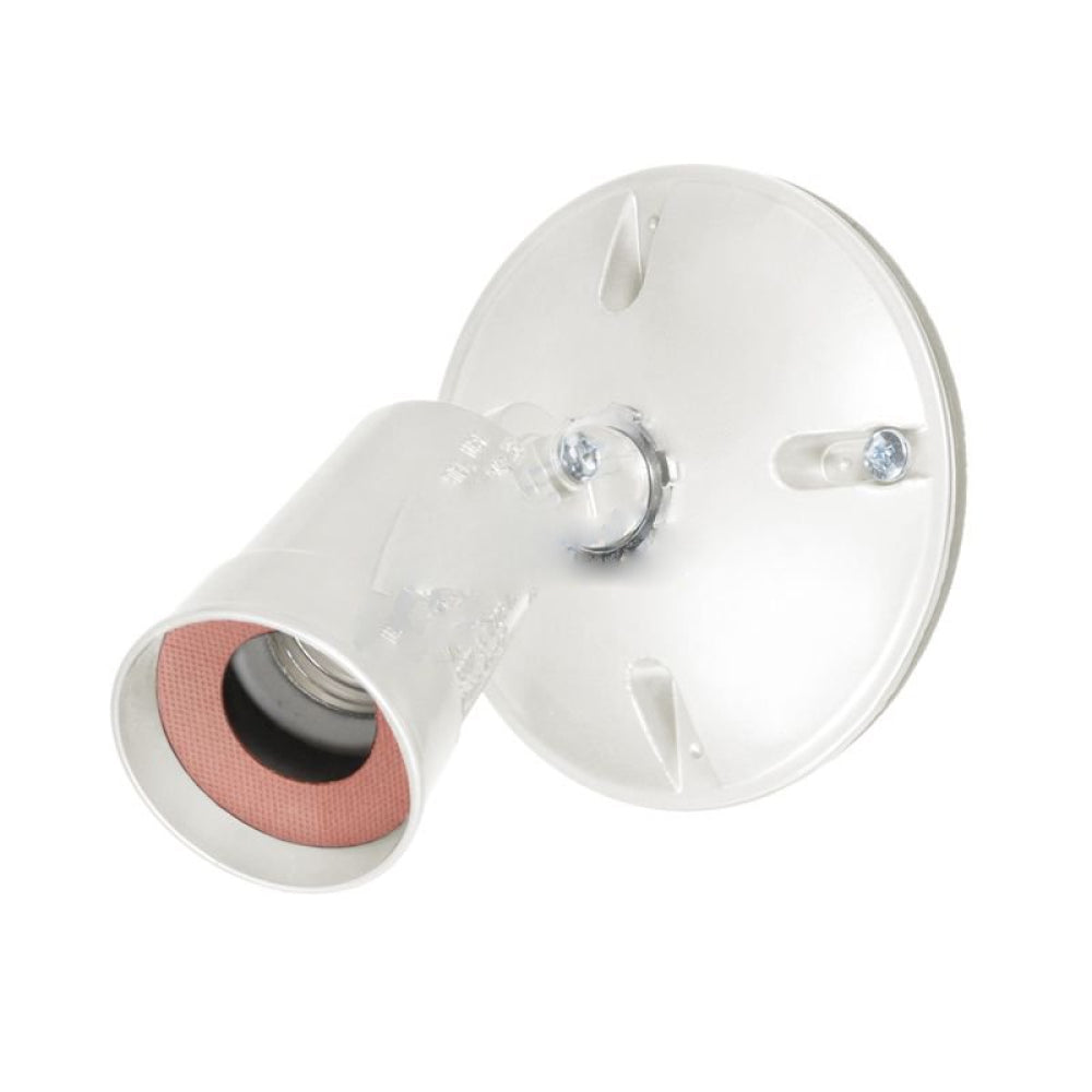 American Imaginations AI-37538 120V Cylindrical White Bulb Holder