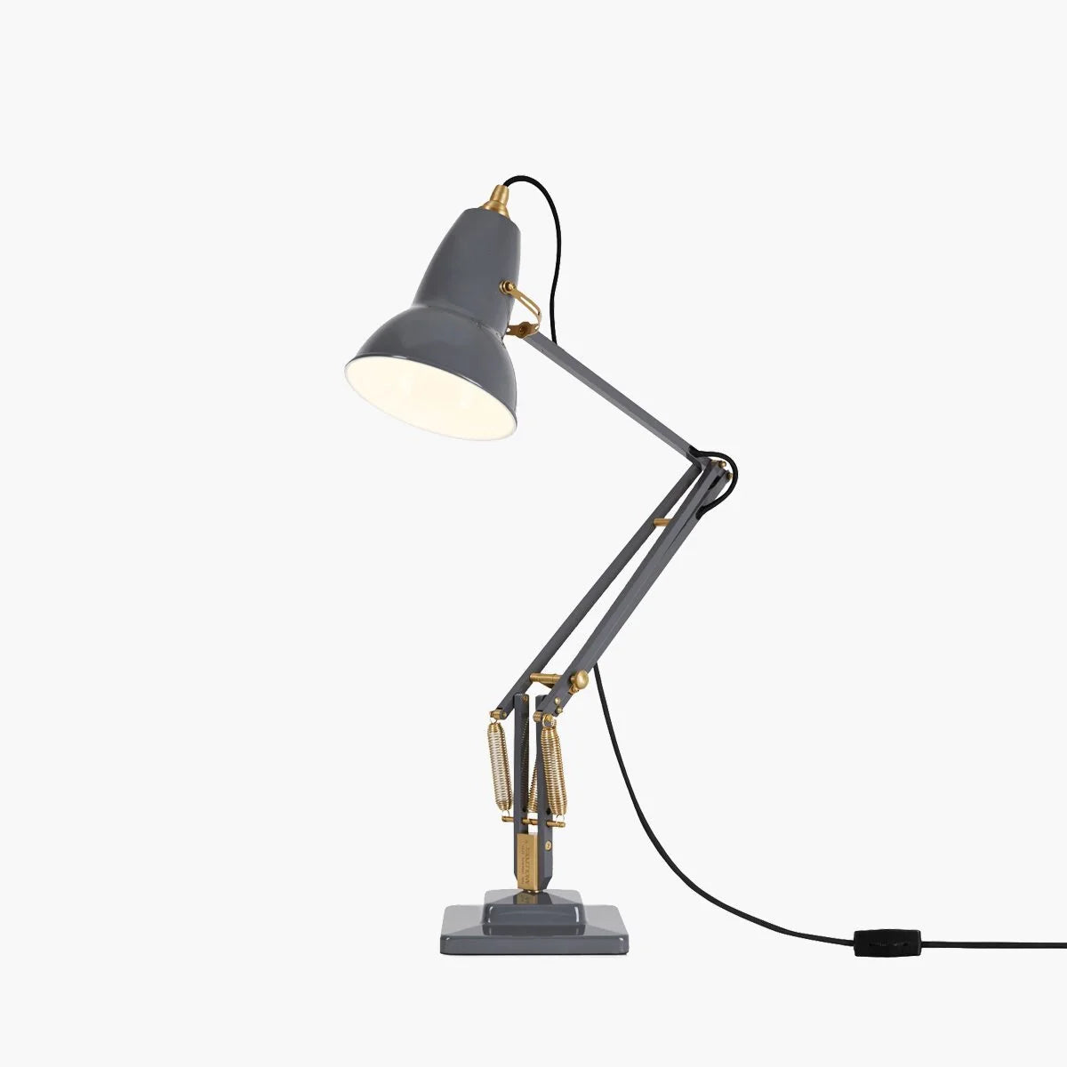 Anglepoise Original 1227 Brass Elephant Grey Table Lamp