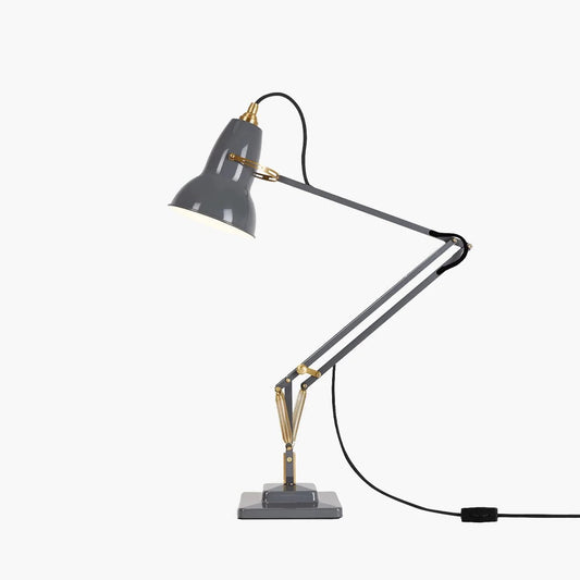 Anglepoise Original 1227 Brass Elephant Grey Table Lamp