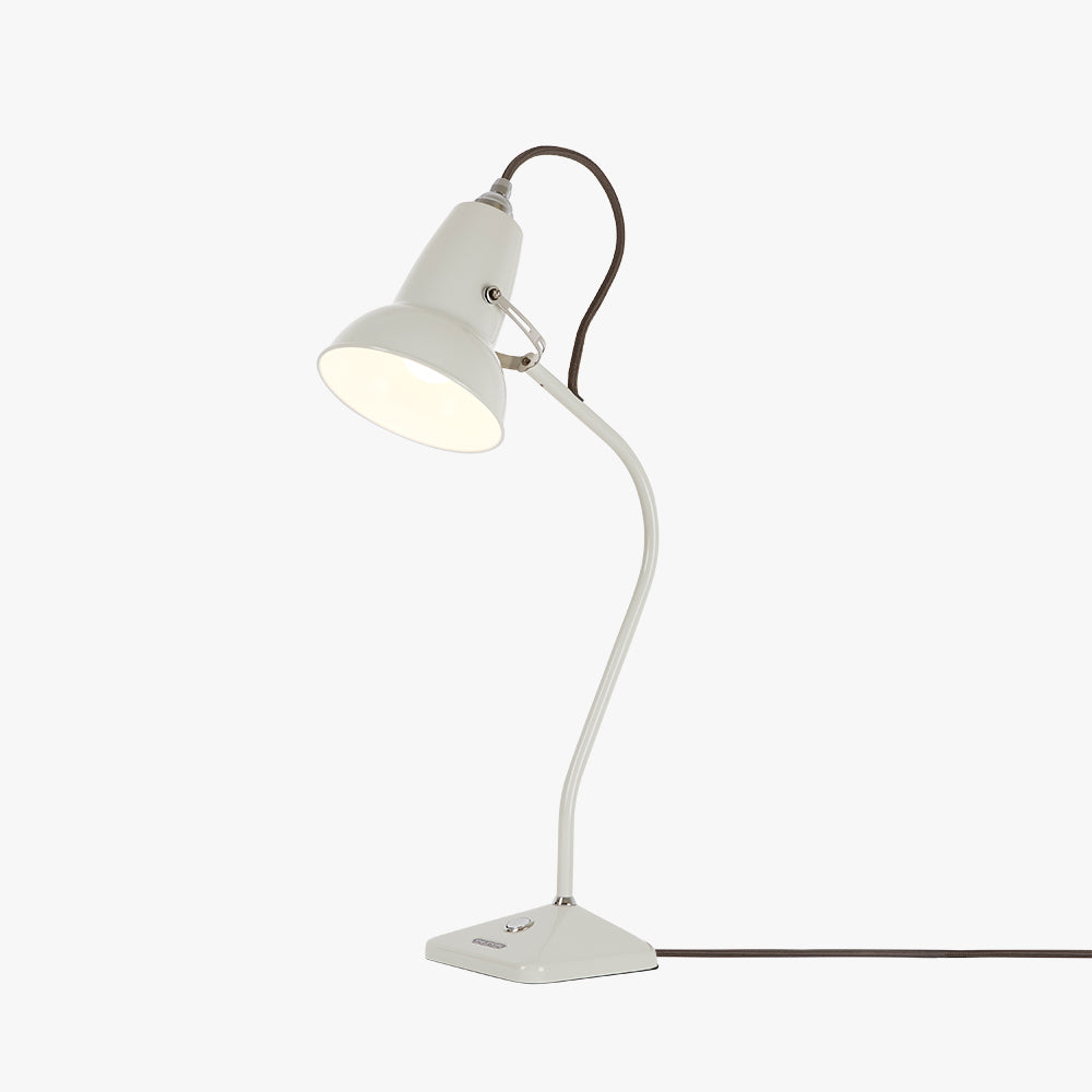 Anglepoise Original 1227 Mini Linen White Gooseneck Table Lamp