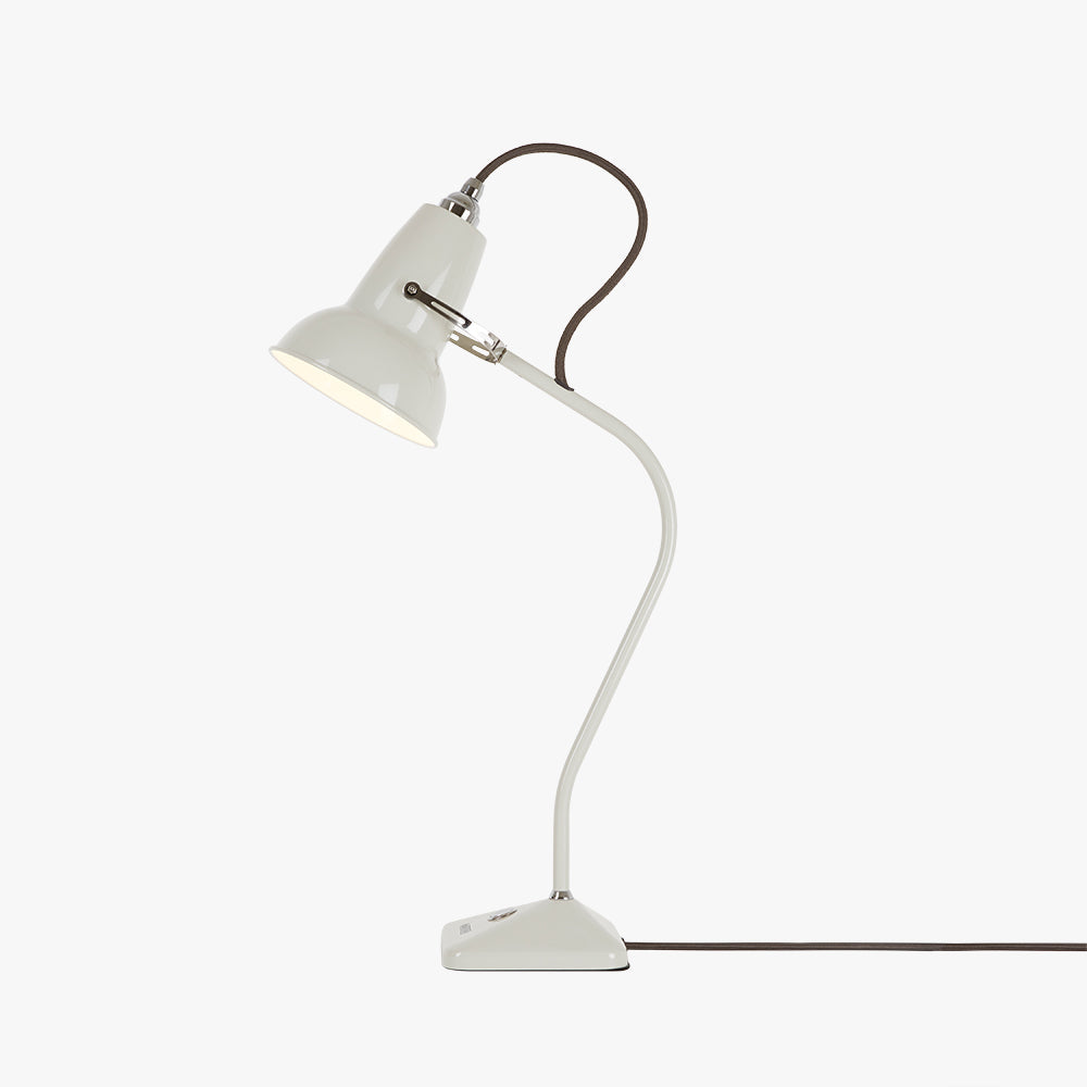 Anglepoise Original 1227 Mini Linen White Gooseneck Table Lamp