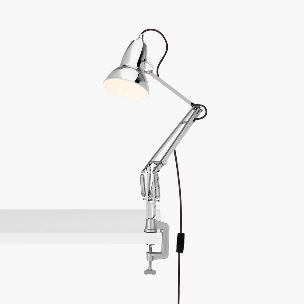 Anglepoise Original Range Dove Painted Silver Clamp