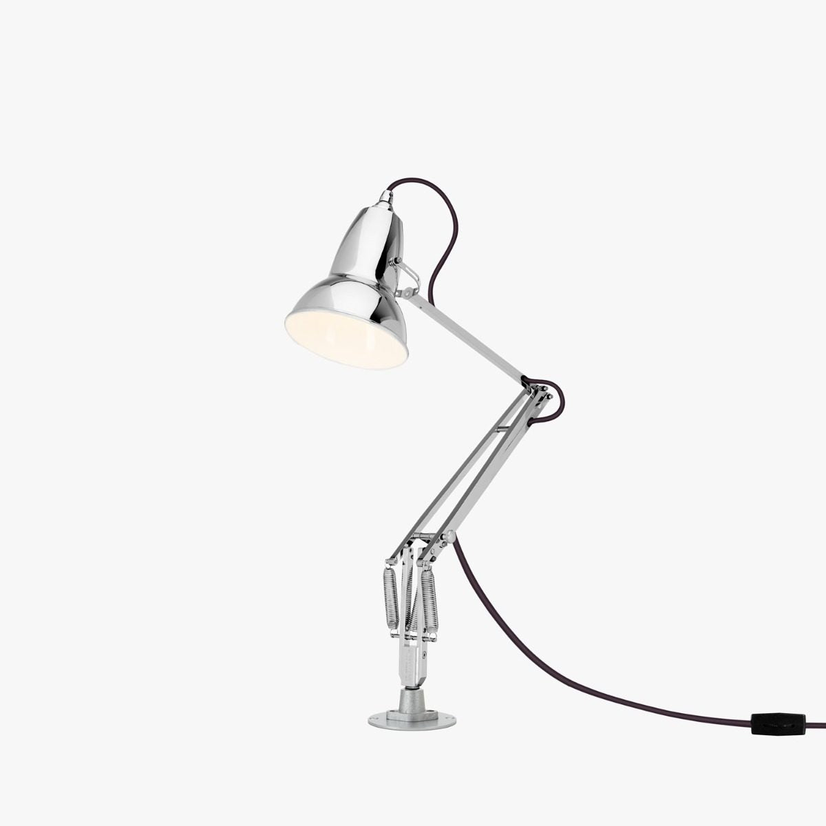 Anglepoise Original Range Painted Silver Desk Insert